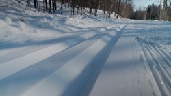 Строительство трассы для лыжного марафона подходит к завершению на Сахалине