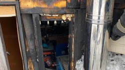 Частный дом загорелся в Макарове 