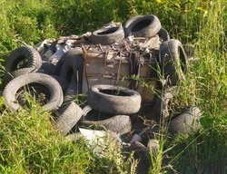 Полиция ищет авторов гигантской свалки на юге Сахалина