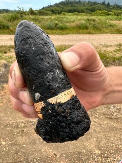 На Кунашире обнаружили похожий на артиллеристский снаряд предмет 