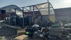 Несколько квадратных метров мусора сгорело в южно-сахалинском «Шанхае» 13 мая