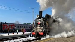 Локомотив «Поезда Деда Мороза» останется в подарок Южно-Сахалинску