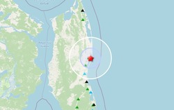 Три землетрясения за полчаса зарегистрировали на севере Сахалина