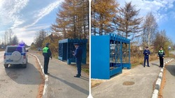 В селе Победино на трассе Южно-Сахалинск — Оха появился остановочный павильон
