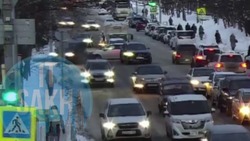 Два автомобиля столкнулись на улице Пограничной в Южно-Сахалинске