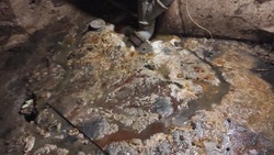 Жилой дом в Корсакове подтопило отходами из канализации