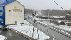 Майская вьюга: 7 мая на юге Сахалина продолжит идти мокрый снег