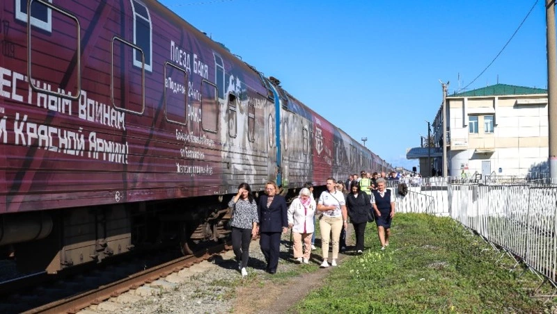 В Корсаков с исторической миссией прибыл передвижной музей «Поезд Победы»