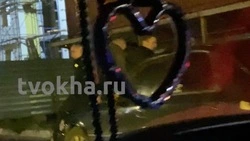 Машину любителей езды на капоте из Охи отправили на штрафстоянку