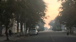 Едкий дым затянул улицы на юге Сахалина. «Снова пожары?»