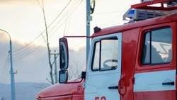 Пятеро пожарных тушили загоревшуюся трансформаторную подстанцию в Невельске