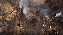 Битву сахалинских пожарных с огнем засняли с квадрокоптера                     