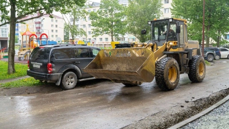 Дворы в Южно-Сахалинске ремонтируют в тесном взаимодействии с жителями