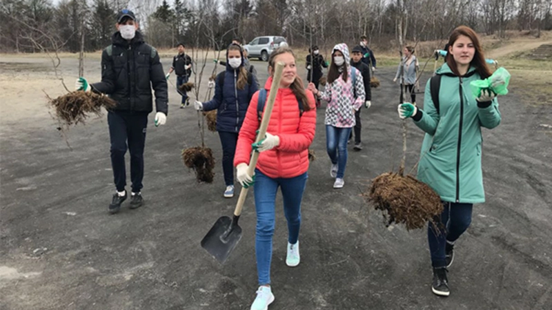 Корсаков украсила рябиновая улица