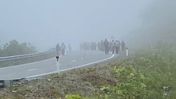 «Туристы выходят из тумана»: атмосферным фото поделились курильчане