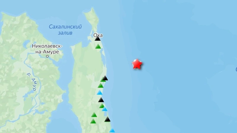 Слабое землетрясение произошло у берегов Сахалина 30 июня 
