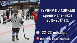 Маленькие хоккеисты «Кристалла» сразятся в предновогоднем турнире в Южно-Сахалинске