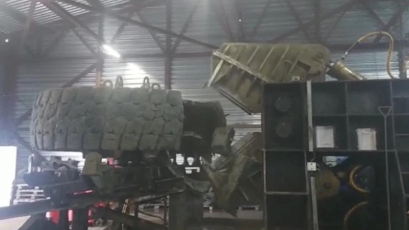 Производство резиновой крошки из старых шин запустили в Углегорском районе