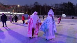 Первый каток заработал в городском парке Южно-Сахалинска  