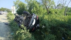 Пассажир Mitsubishi Delica пострадал в ДТП на трассе до Охотского