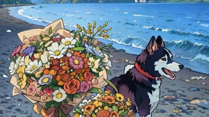 Северные Курилы и популярного хаски представили в стиле аниме с помощью Loopsie