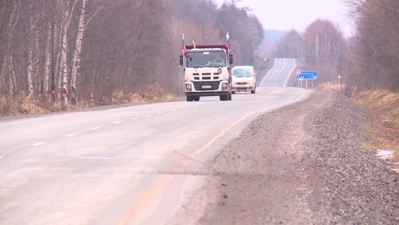 32 километра трассы Южно-Сахалинск - Оха. Сахалин транспортные линии 17.11.22